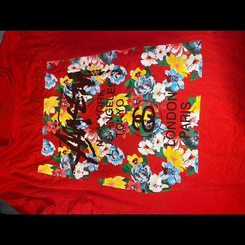 Used red Stussy Shirt